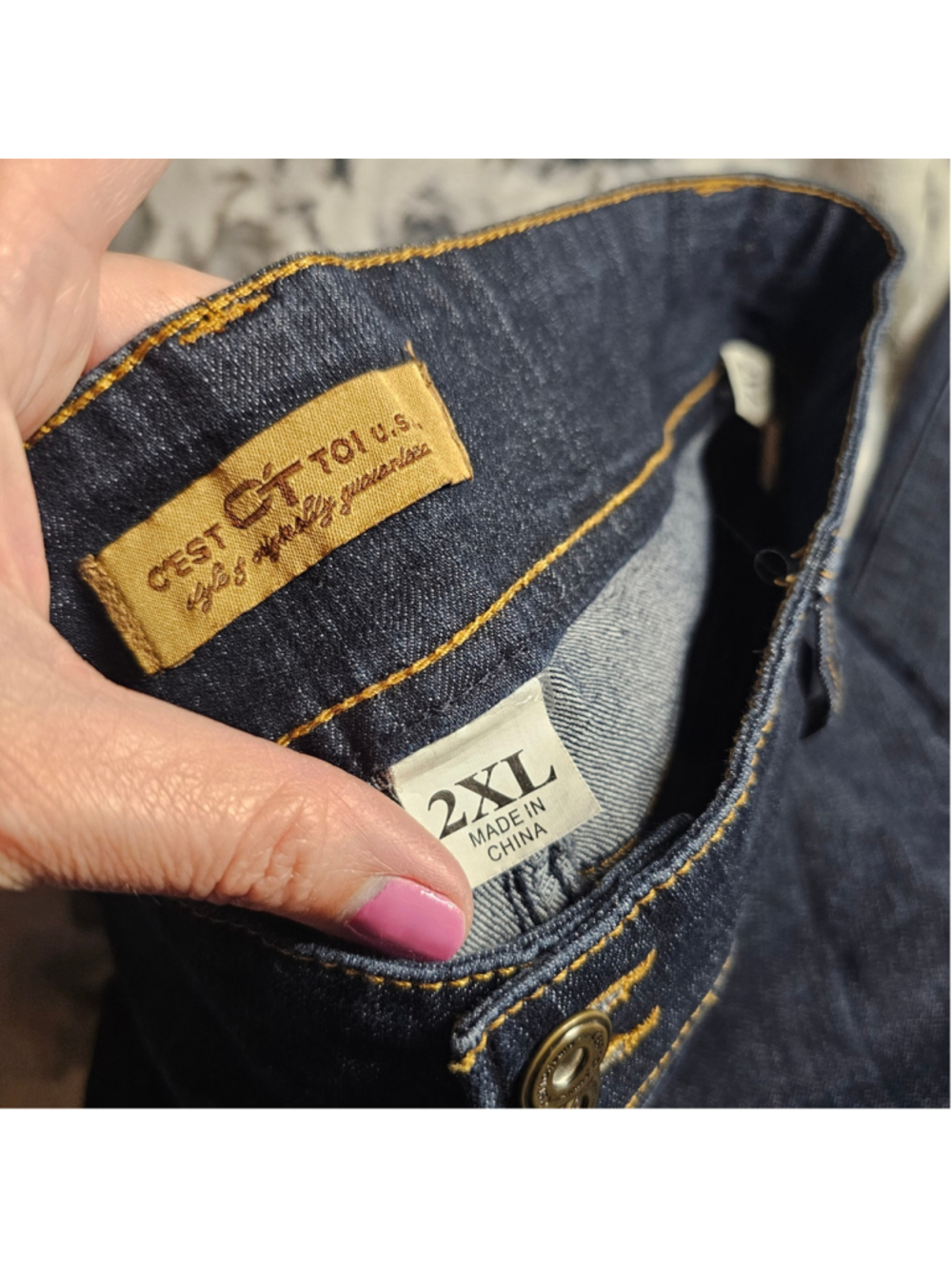 C'est Toi Jeans Dark Wash Skinny Jeans 2XL